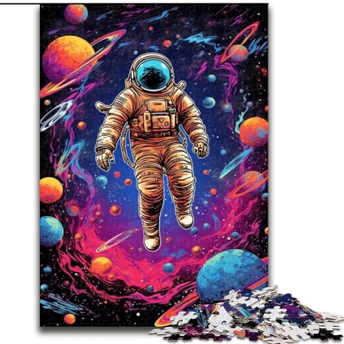 Puzzle für Teenager, Astronauten-Galaxie, Lernspiele, Heimdekoration, ganze Familie (Größe 26x38cm) von NBDSOYEWO