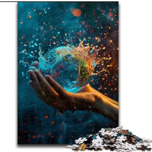 Puzzle für Teenager, Ball in der Hand, Lernspiele, Heimdekoration, ganze Familie (Größe 26x38cm) von NBDSOYEWO