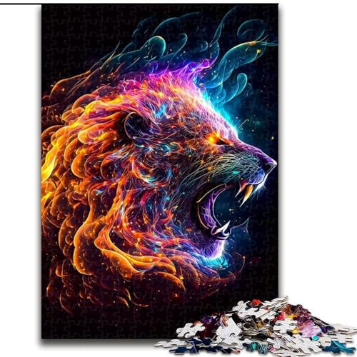 Puzzle für Teenager, Löwe, Lernspiele, Heimdekoration, ganze Familie (Größe 50x75cm) von NBDSOYEWO