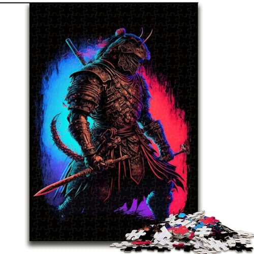 Puzzle für Teenager, Neon-Samurai, Lernspiele, Heimdekoration, ganze Familie (Größe 26x38cm) von NBDSOYEWO