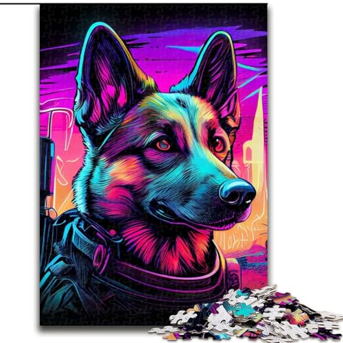 Puzzle für Teenager, Neon War Dogs, Lernspiele, Heimdekoration, ganze Familie (Größe 50x75cm) von NBDSOYEWO