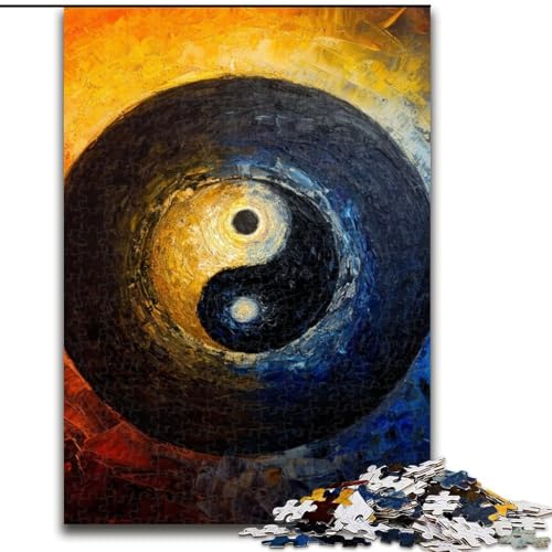 Puzzle für Teenager, Yin und Yang, Lernspiele, Heimdekoration, ganze Familie (Größe 26x38cm) von NBDSOYEWO