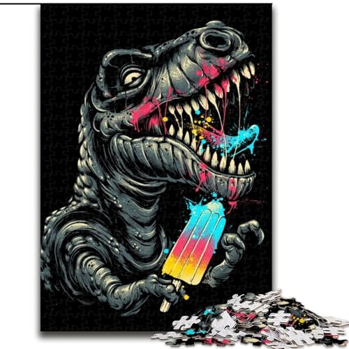 Puzzle für Teenager, süßer Dinosaurier, Lernspiele, Heimdekoration, ganze Familie (Größe 50x75cm) von NBDSOYEWO