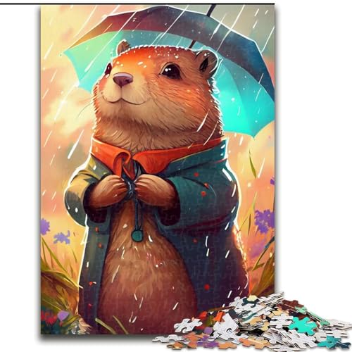 Puzzle für Teenager,1000 Teile,Murmeltier,Murmeltier,für Kinder ab 14 Jahren,jedes Teil ist einzigartig – lustiges und herausforderndes Spiel für die ganze Familie,tolles Geschenk (Größe 26x38cm) von NBDSOYEWO