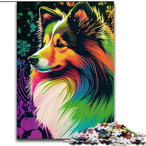 Puzzle für Teenager,1000 Teile,Shetland Sheepdog,Farbe,für Kinder ab 14 Jahren,jedes Teil ist einzigartig – lustiges und herausforderndes Spiel für die ganze Familie,tolles Geschenk (Größe 50x75cm) Puzzle für Teenager,1000 Teile,Shetland Sheepdog,Farbe,für Kinder ab 14 Jahren,jedes Teil ist einzigartig – lustiges und herausforderndes Spiel für die ganze Familie,tolles Geschenk (Größe 50x75cm) von NBDSOYEWO