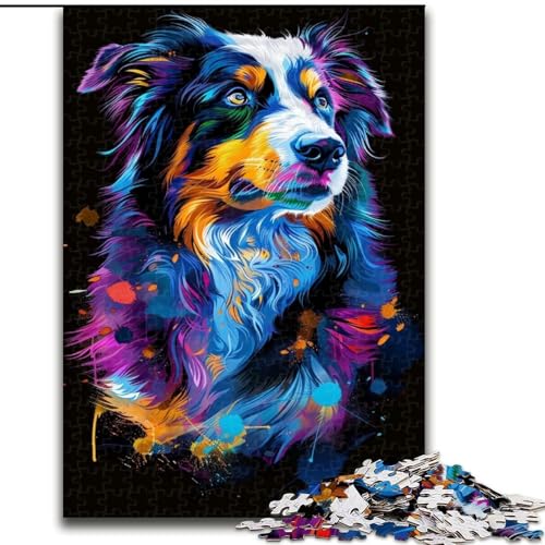 Puzzle mit 1000 Teilen, Australian Cattle Dog Art aus Holz, Heimaktivität für Feiertage, Geburtstage und Familienspieleabende, 50x75cm, spannende Familienspieleabend-Aktivität Puzzle mit 1000 Teilen, Australian Cattle Dog Art aus Holz, Heimaktivität für Feiertage, Geburtstage und Familienspieleabende, 50x75cm, spannende Familienspieleabend-Aktivität von NBDSOYEWO
