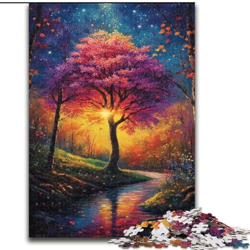 Puzzle mit 1000 Teilen für Erwachsene, Lebensbaum-Puzzle, anspruchsvolles Denkspiel, Familienaktivität, Heimdekoration, 50x75cm Puzzle mit 1000 Teilen für Erwachsene, Lebensbaum-Puzzle, anspruchsvolles Denkspiel, Familienaktivität, Heimdekoration, 50x75cm von NBDSOYEWO