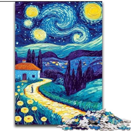 Puzzle mit 1000 Teilen für Erwachsene, Löwenzahn unter dem Nachthimmel, anspruchsvolles Denkspiel, Familienaktivität, Heimdekoration, 50x75cm Puzzle mit 1000 Teilen für Erwachsene, Löwenzahn unter dem Nachthimmel, anspruchsvolles Denkspiel, Familienaktivität, Heimdekoration, 50x75cm von NBDSOYEWO