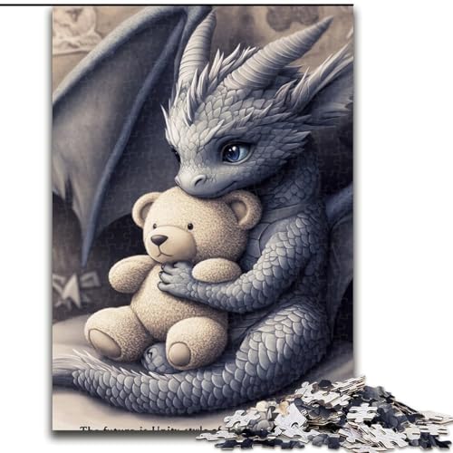 Puzzle mit 1000 Teilen für Erwachsene, Teddybär, zum Stressabbau, schwierige Herausforderung, Wichtelgeschenke für Kinder ab 14 Jahren (Größe 50x75cm) von NBDSOYEWO