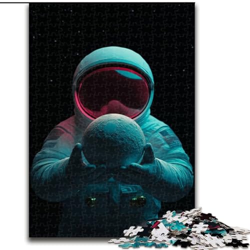 Puzzle mit 1000 Teilen für Teenager, Astronauten-Geschenke, Stressabbau-Spielzeug, einzigartige Heimdekoration und Geschenke für 14-Jährige (Größe 50x75cm) von NBDSOYEWO