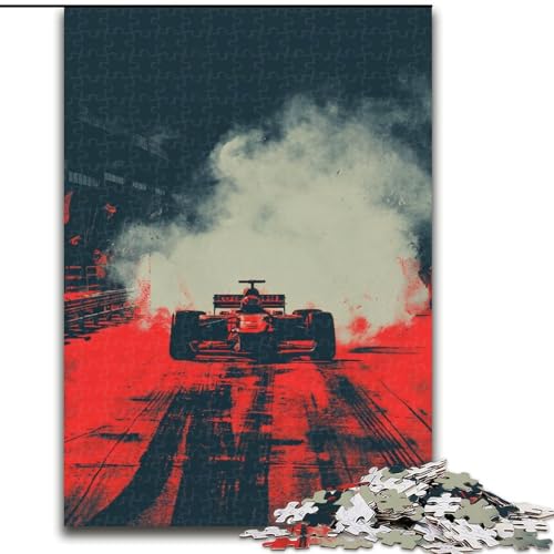 Puzzle mit 1000 Teilen für Teenager, Formel-Rennen, Spielzeug, Denkspiel, stärkt die Liebe zwischen Paaren, für Kinder ab 14 Jahren (Größe 50x75cm) von NBDSOYEWO