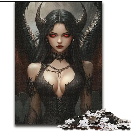 Puzzle mit 1000 Teilen für Teenager, Geschenke, Anime Dragon Girl, Trainieren Sie Ihr Gehirn und Ihre Hände, einzigartige Geburtstags- und Geschenkideen für Kinder ab 14 Jahren (Größe 26x38cm) von NBDSOYEWO
