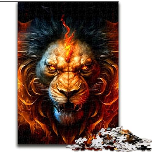 Puzzle mit 1000 Teilen für Teenager, Geschenke, Löwe, Spielzeug, intellektuelles Spiel, stärkt die Liebe zwischen Paaren, für Kinder ab 14 Jahren (Größe 50x75cm) von NBDSOYEWO