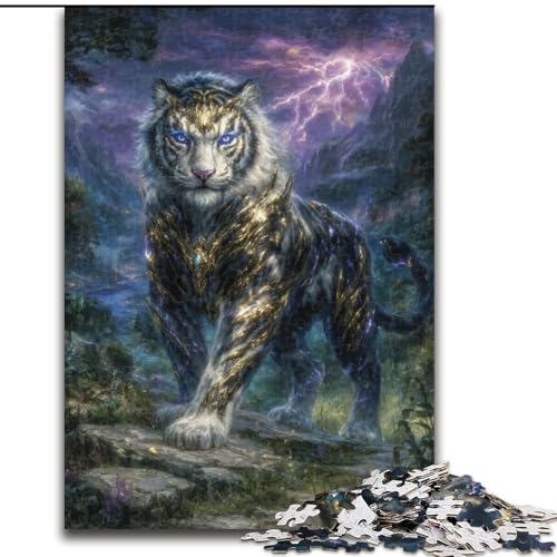 Puzzle mit 1000 Teilen für Teenager, Geschenke für Galaxy Tiger, Spielzeug, intellektuelles Spiel, stärkt die Liebe zwischen Paaren, für Kinder ab 14 Jahren (Größe 50x75cm) von NBDSOYEWO