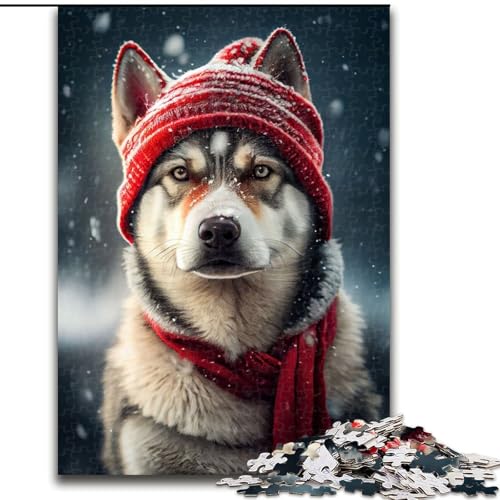 Puzzle mit 1000 Teilen für Teenager, Geschenke für Husky-Hut, Spielzeug, intellektuelles Spiel, stärkt die Liebe zwischen Paaren, für Kinder ab 14 Jahren (Größe 26x38cm) von NBDSOYEWO