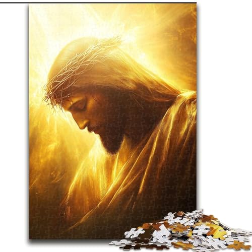 Puzzle mit 1000 Teilen für Teenager, Geschenke für Jesus, Spielzeug zum Stressabbau, einzigartige Heimdekoration und Geschenke für 14-Jährige (Größe 26x38cm) von NBDSOYEWO
