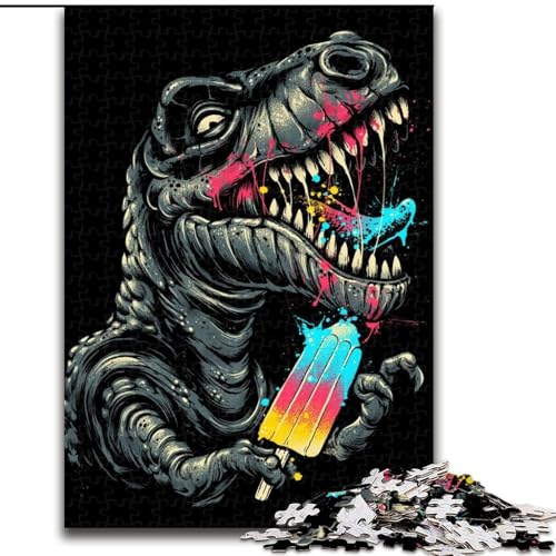 Puzzle mit 1000 Teilen für Teenager, Geschenke für Naschkatzen, Dinosaurier, Spielzeug, intellektuelles Spiel, stärkt die Liebe zwischen Paaren, für Kinder ab 14 Jahren (Größe 26x38cm) von NBDSOYEWO