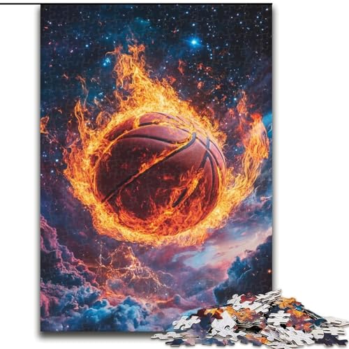 Puzzle mit 1000 Teilen für Teenager, Geschenke zum Thema Basketballsport, Spielzeug, intellektuelles Spiel, stärkt die Liebe zwischen Paaren, für Kinder ab 14 Jahren (Größe 26x38cm) von NBDSOYEWO