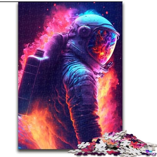Puzzle mit 1000 Teilen für Teenager, Geschenke: Astronaut im Weltraum, Spielzeug zum Stressabbau, einzigartige Heimdekoration und Geschenke für 14-Jährige (Größe 26x38cm) von NBDSOYEWO