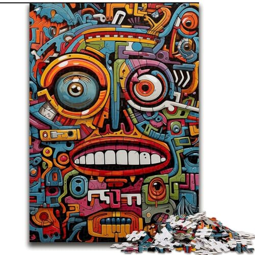 Puzzles für Erwachsene, 1000 Graffiti-Kunst-Puzzles, anspruchsvolles Denkspiel für Teenager, perfekt als Heimdekoration oder Geschenk (Größe: 26x38cm) von NBDSOYEWO