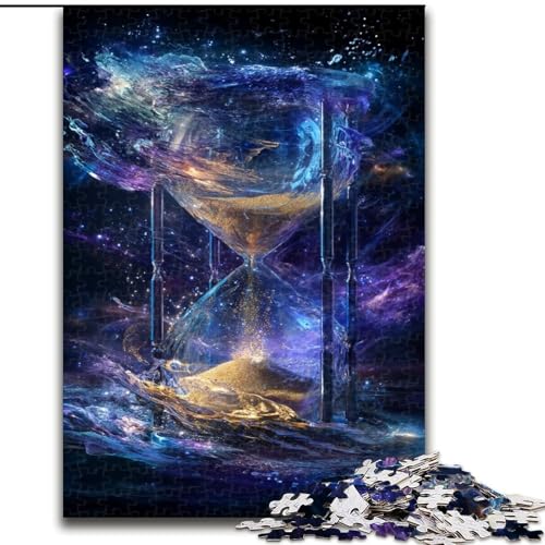 Puzzles für Erwachsene und Jugendliche, 1000 Teile, Cosmic Hourglass, anspruchsvolles Spielspielzeug, Wanddekoration, einzigartige Geburtstags (Größe 26x38cm) von NBDSOYEWO