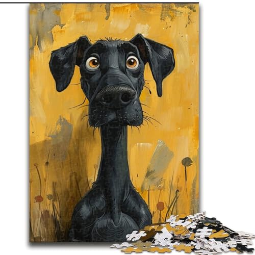 Puzzles für Erwachsene und Jugendliche, 1000 Teile, Puzzle-Kunst, Hund, anspruchsvolles Spiel, Spielzeug, Wanddekoration, einzigartige Geburtstags (Größe 50x75cm) von NBDSOYEWO