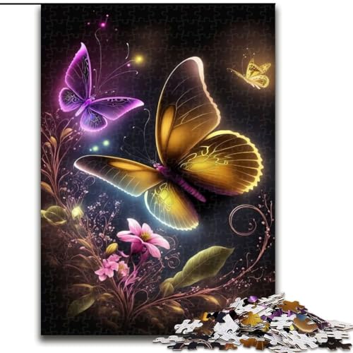 Puzzles für Erwachsene und Jugendliche, 1000 Teile, Schmetterling, bunt, herausforderndes Spiel, Spielzeug, Wanddekoration, einzigartige Geburtstags (Größe 50x75cm) von NBDSOYEWO