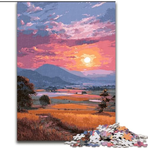 Puzzles für Erwachsene und Jugendliche, 1000 Teile, Sonnenuntergang, anspruchsvolles Spiel, Spielzeug, Wanddekoration, einzigartige Geburtstags (Größe 50x75cm) von NBDSOYEWO