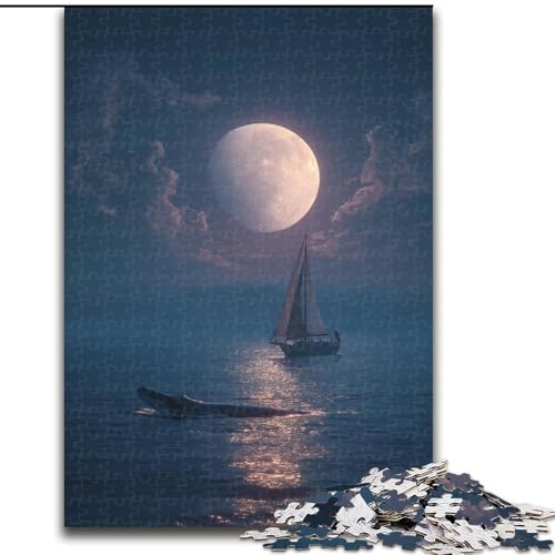 Puzzles für Erwachsene und Jugendliche, 1000 Teile, Tierwal, anspruchsvolles Spiel, Spielzeug, Wanddekoration, einzigartige Geburtstags (Größe 26x38cm) von NBDSOYEWO