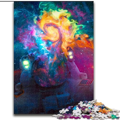 Puzzles für Erwachsene und Teenager, Puzzle Spacetronaut, lustige Aktivität für zu Hause, Spielzeug für Regentage, Geburtstagsgeschenke (Größe 50x75cm) von NBDSOYEWO