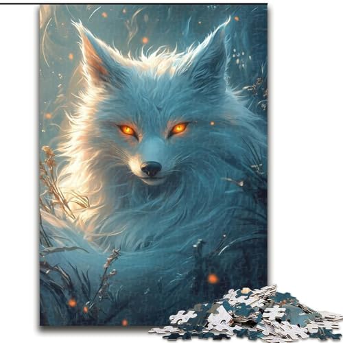 Puzzles für Teenager, 1000 Teile, Puzzle Fuchskunst, Lernspielzeug für Jugendliche und Jugendliche, ganze Familie ab 14 Jahren (Größe 26x38cm) von NBDSOYEWO