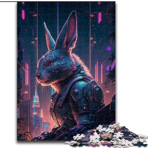 Puzzles für Teenager, 1000 Teile, Puzzle Kaninchen Mensch, Lernspielzeug für Teenager, ganze Familie ab 14 Jahren (Größe 50x75cm) von NBDSOYEWO