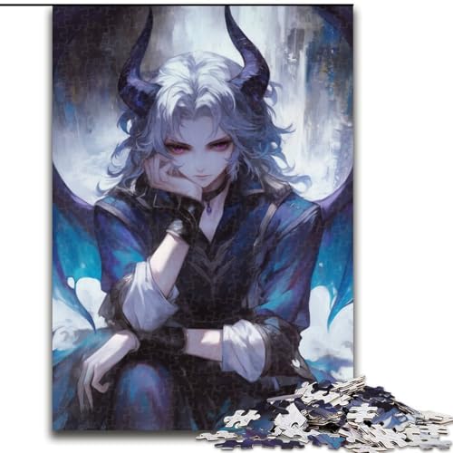 Puzzles für Teenager, 1000-teiliges Puzzle, Anime-Dämonenmädchen, Lernspielzeug für Teenager, ganze Familie ab 14 Jahren (Größe 50x75cm) von NBDSOYEWO