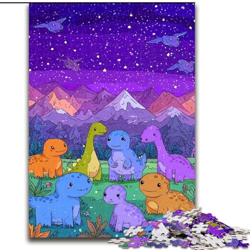 Puzzles für Teenager, 1000-teiliges Puzzle Baby-Dinosaurier, Lernspielzeug für Teenager ab 14 Jahren, ganze Familie (Größe 26x38cm) von NBDSOYEWO