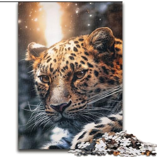 Puzzles für Teenager, 1000-teiliges Puzzle Der Leopard, Lernspielzeug für Teenager und Jugendliche ab 14 Jahren, ganze Familie (Größe 26x38cm) von NBDSOYEWO
