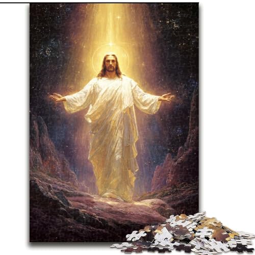 Puzzles für Teenager, 1000-teiliges Puzzle Jesus, Lernspielzeug für Jugendliche und Jugendliche ab 14 Jahren, ganze Familie (Größe 50x75cm) von NBDSOYEWO