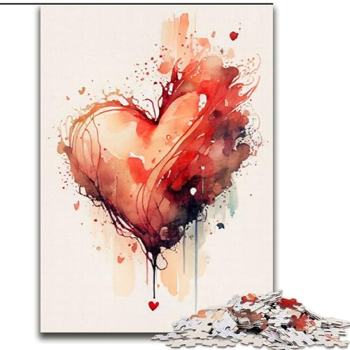 Puzzles für Teenager, 1000-teiliges Puzzle zum Valentinstag, Lernspielzeug für Teenager, ganze Familie für Kinder ab 14 Jahren (Größe 26x38cm) von NBDSOYEWO
