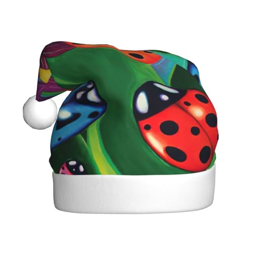 NBRIEU Bunte Marienkäfer-Druck, festliche Dekoration, Weihnachtsmütze, Neujahrsparty-Zubehör und Geschenke NBRIEU Bunte Marienkäfer-Druck, festliche Dekoration, Weihnachtsmütze, Neujahrsparty-Zubehör und Geschenke von NBRIEU