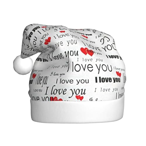 NBRIEU Festliche Dekoration mit Aufschrift "I Love You" mit Herzen, Weihnachtsmütze, Neujahrsparty-Zubehör und Geschenke NBRIEU Festliche Dekoration mit Aufschrift "I Love You" mit Herzen, Weihnachtsmütze, Neujahrsparty-Zubehör und Geschenke von NBRIEU