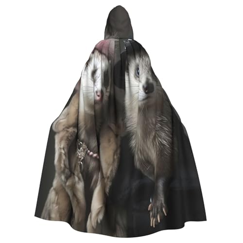 NBRIEU Frettchen-Kostüm für Damen und Herren, Uni, mit Kapuze, für Karneval, Cosplay NBRIEU Frettchen-Kostüm für Damen und Herren, Uni, mit Kapuze, für Karneval, Cosplay von NBRIEU
