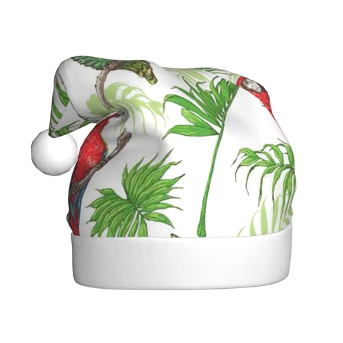NBRIEU Papageienvögel und tropischer Baumdruck, festliche Dekoration, Weihnachtsmütze, Neujahrsparty-Zubehör und Geschenke NBRIEU Papageienvögel und tropischer Baumdruck, festliche Dekoration, Weihnachtsmütze, Neujahrsparty-Zubehör und Geschenke von NBRIEU