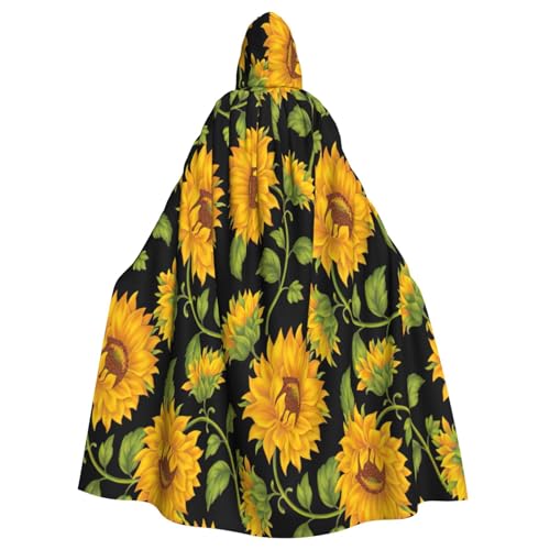 NBRIEU Sonnenblumen-Druck, Uni, mit Kapuze, für Karneval, Cosplay NBRIEU Sonnenblumen-Druck, Uni, mit Kapuze, für Karneval, Cosplay von NBRIEU