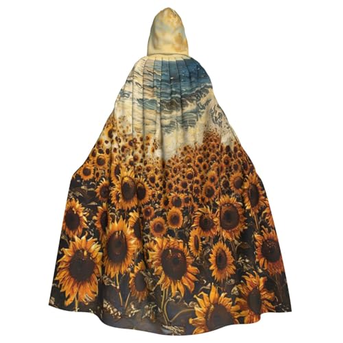 NBRIEU Sonnenblumen- und Meermotiv, Uni, mit Kapuze, für Karneval, Cosplay NBRIEU Sonnenblumen- und Meermotiv, Uni, mit Kapuze, für Karneval, Cosplay von NBRIEU