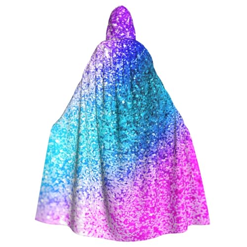 NBRIEU Uni-Bademantel, volle Länge, Glitzer-Pailletten, Punktemuster, Kapuzenmantel, Umhang, Karneval, Cosplay-Kostüm NBRIEU Uni-Bademantel, volle Länge, Glitzer-Pailletten, Punktemuster, Kapuzenmantel, Umhang, Karneval, Cosplay-Kostüm von NBRIEU
