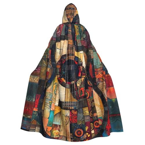 NBRIEU Uni-Bademantel, volle Länge, Kunst-Gitarre, Muster, Druck, Kapuzenmantel, Umhang, Karneval, Cosplay-Kostüm NBRIEU Uni-Bademantel, volle Länge, Kunst-Gitarre, Muster, Druck, Kapuzenmantel, Umhang, Karneval, Cosplay-Kostüm von NBRIEU