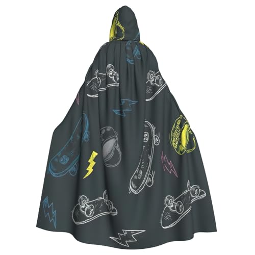NBRIEU Uni-Bademantel mit Kapuze, Graffiti, Skateboard-Druck, Karneval, Cosplay-Kostüm NBRIEU Uni-Bademantel mit Kapuze, Graffiti, Skateboard-Druck, Karneval, Cosplay-Kostüm von NBRIEU