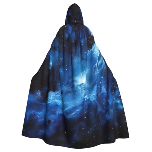 NBRIEU Uni-Kapuzenmantel in voller Länge, blauer Galaxie-Druck, Karneval, Cosplay-Kostüm NBRIEU Uni-Kapuzenmantel in voller Länge, blauer Galaxie-Druck, Karneval, Cosplay-Kostüm von NBRIEU