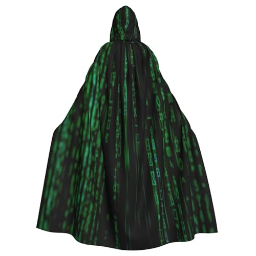 NBRIEU Uni-Kapuzenmantel mit Kapuze in voller Länge, Hacker-Era-Druck, Karneval, Cosplay-Kostüm NBRIEU Uni-Kapuzenmantel mit Kapuze in voller Länge, Hacker-Era-Druck, Karneval, Cosplay-Kostüm von NBRIEU