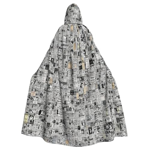 NBRIEU Uni Langer Zeitungsmantel mit Kapuze, HD-Druck, Karneval, Cosplay-Kostüm NBRIEU Uni Langer Zeitungsmantel mit Kapuze, HD-Druck, Karneval, Cosplay-Kostüm von NBRIEU