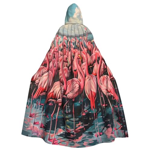 NBRIEU Uni Morgenmantel mit Kapuze Flamingo Druck Karneval Cosplay Kostüm NBRIEU Uni Morgenmantel mit Kapuze Flamingo Druck Karneval Cosplay Kostüm von NBRIEU